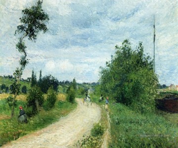 la route auvers pontoise 1879 Camille Pissarro Peinture à l'huile